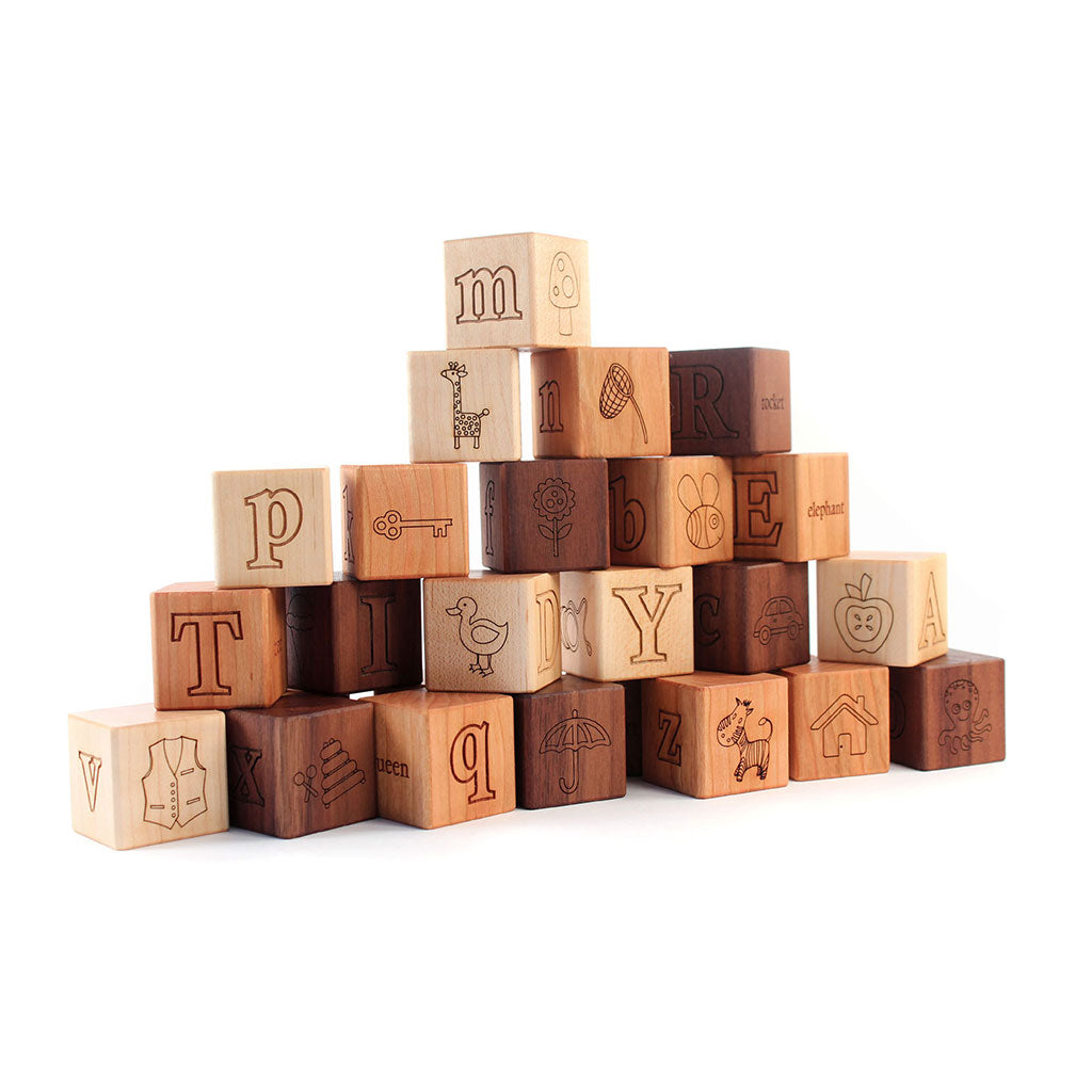 wooden picture alphabet blocks wood blocks for kids