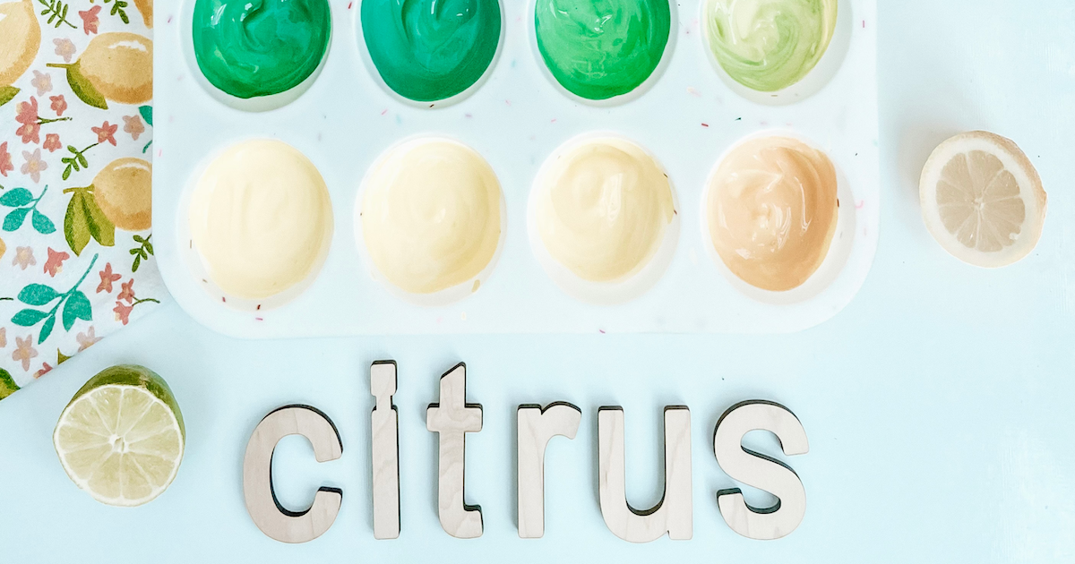 4 Citrus-Themed Play-Based Learning Activities Using Smiling Tree’s Wooden Letters and Numbers