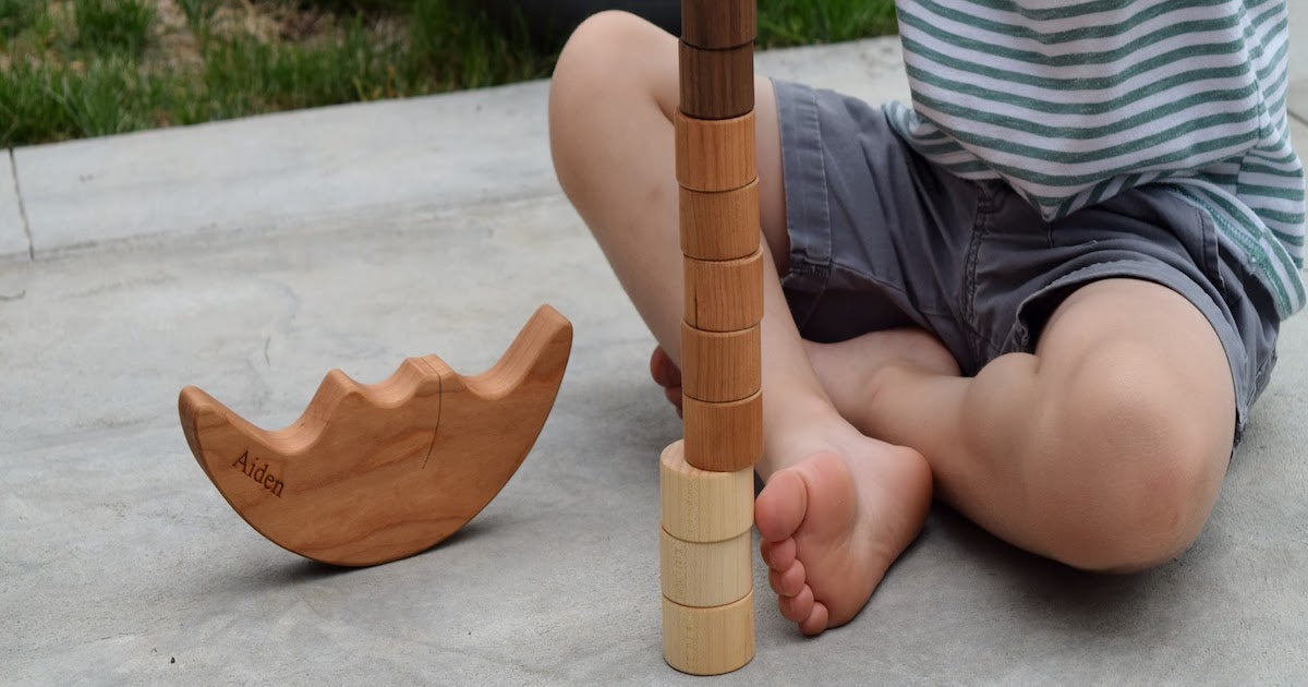 4 Ways To Play With Your Wooden Smiling Moon Balancer