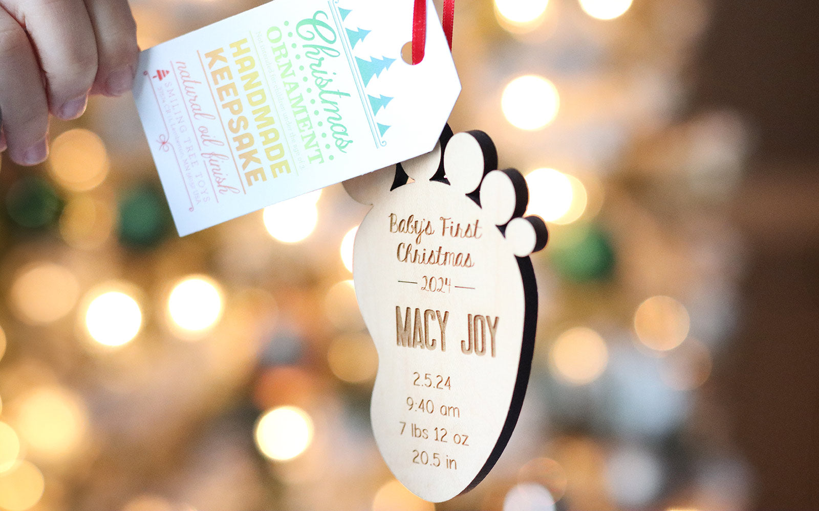 Baby's First Christmas ornament stocking stuffer for babies