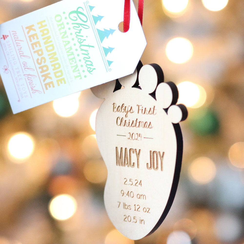 Baby's First Christmas ornament stocking stuffer for babies