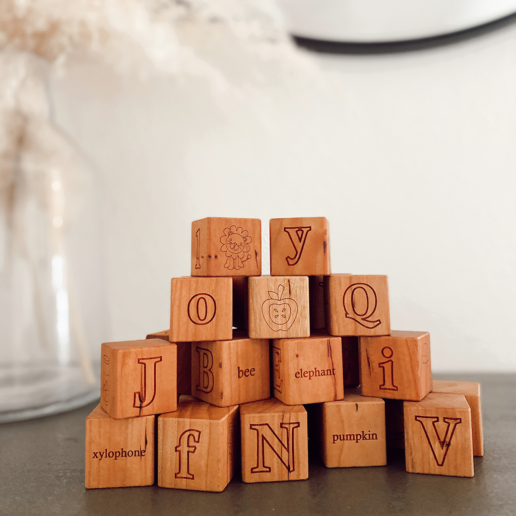 Imperfect Picture Alphabet Blocks