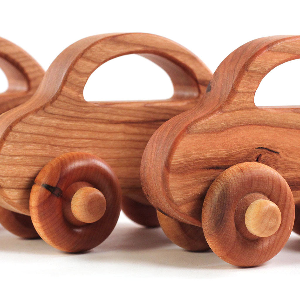 Imperfect Love Bug Wooden Toy Car