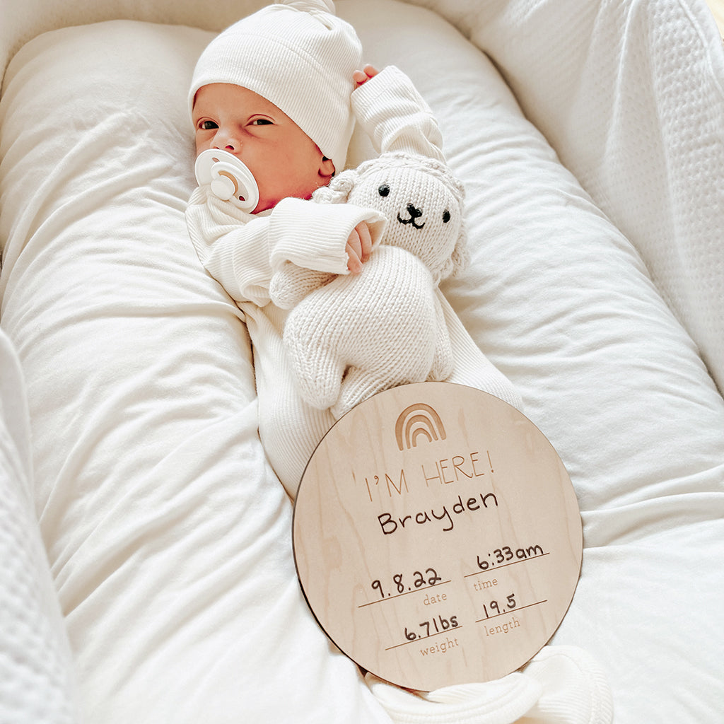 birth announcement sign for hospital 