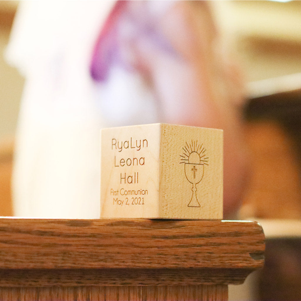 Keepsake First Communion Wooden Block Unique Unique First Holy Communion Gifts 1st communion gift ideas