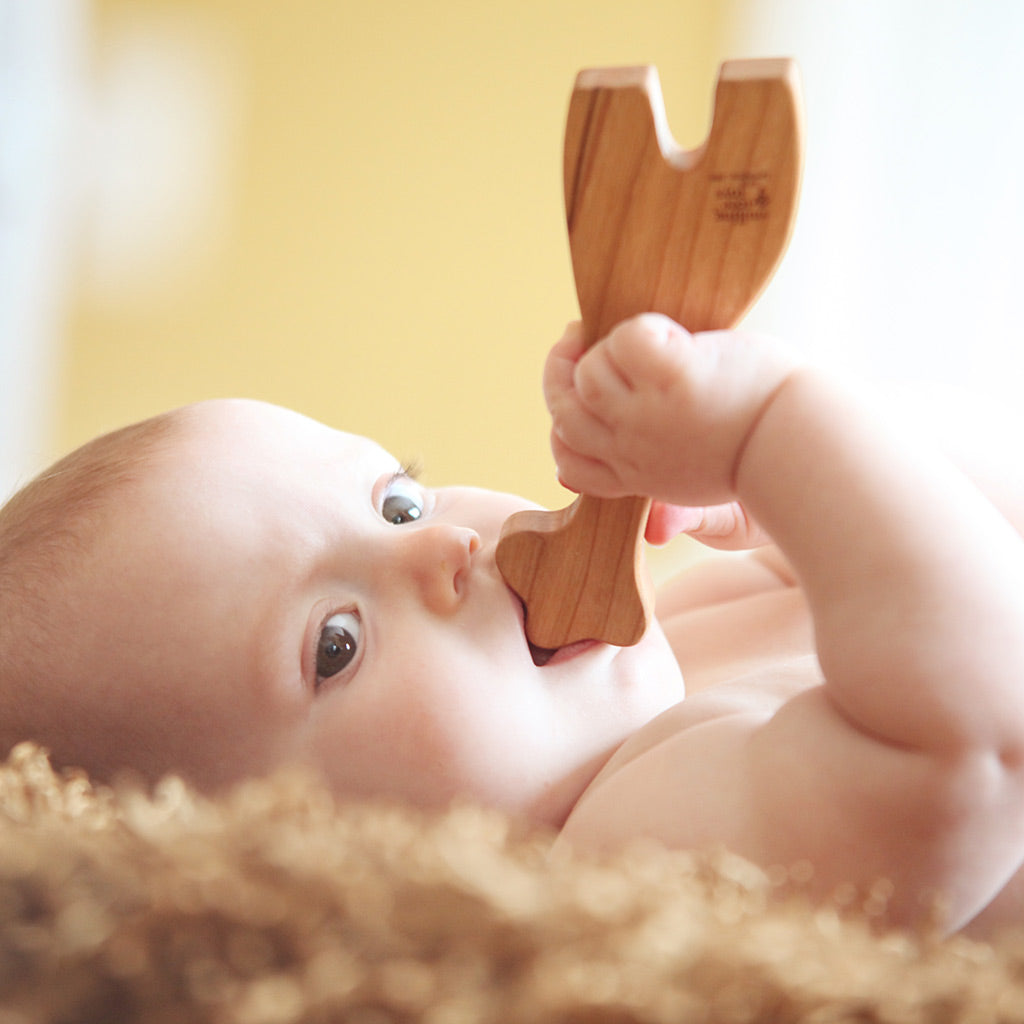 giraffe wooden rattles for babies gift for new baby toy