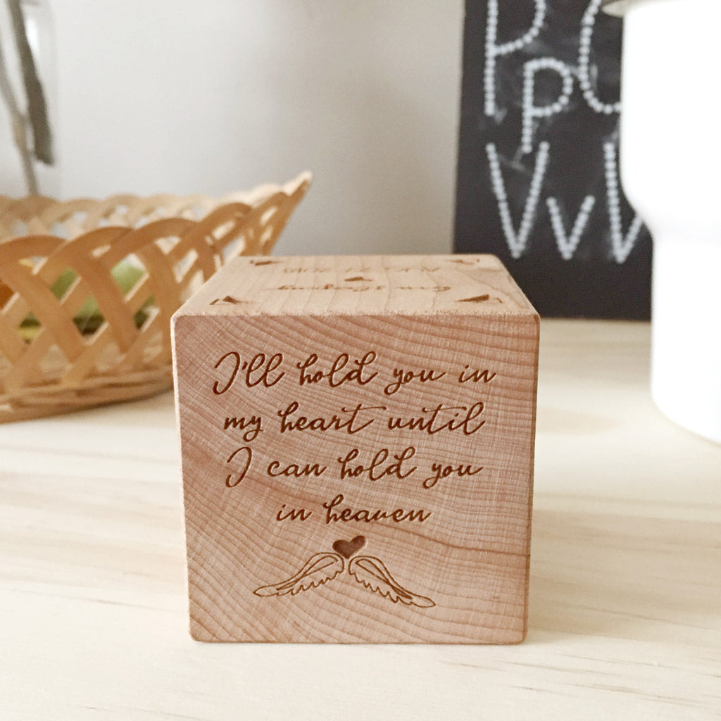 keepsake memorial block baby loss gift for grieving mother baby memorial miscarriage
