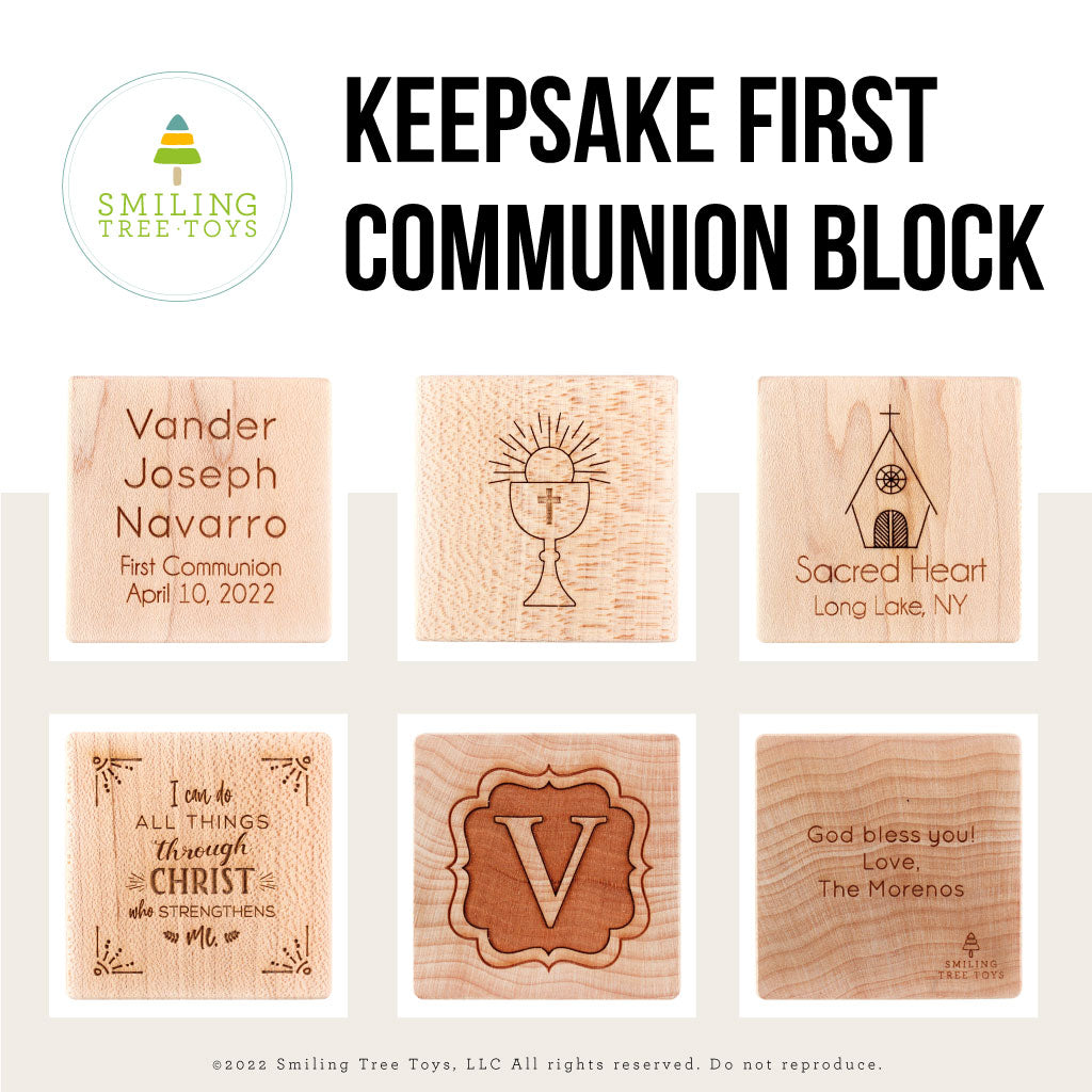 Keepsake First Communion Wooden Block Unique Unique First Holy Communion Gifts