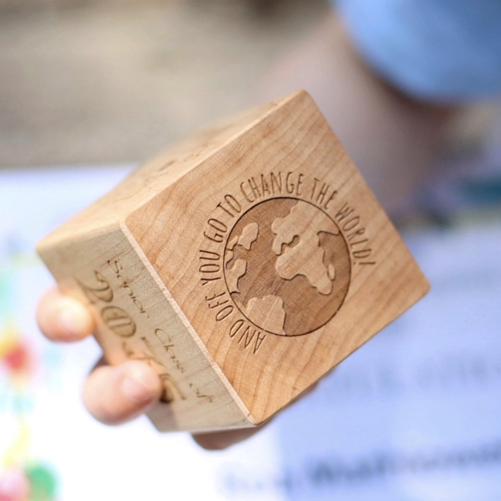 Kindergarten Graduation Wooden Block keepsake kindergarten graduation gift