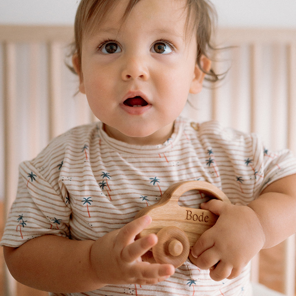 wooden toy car for girls - personalized love bug