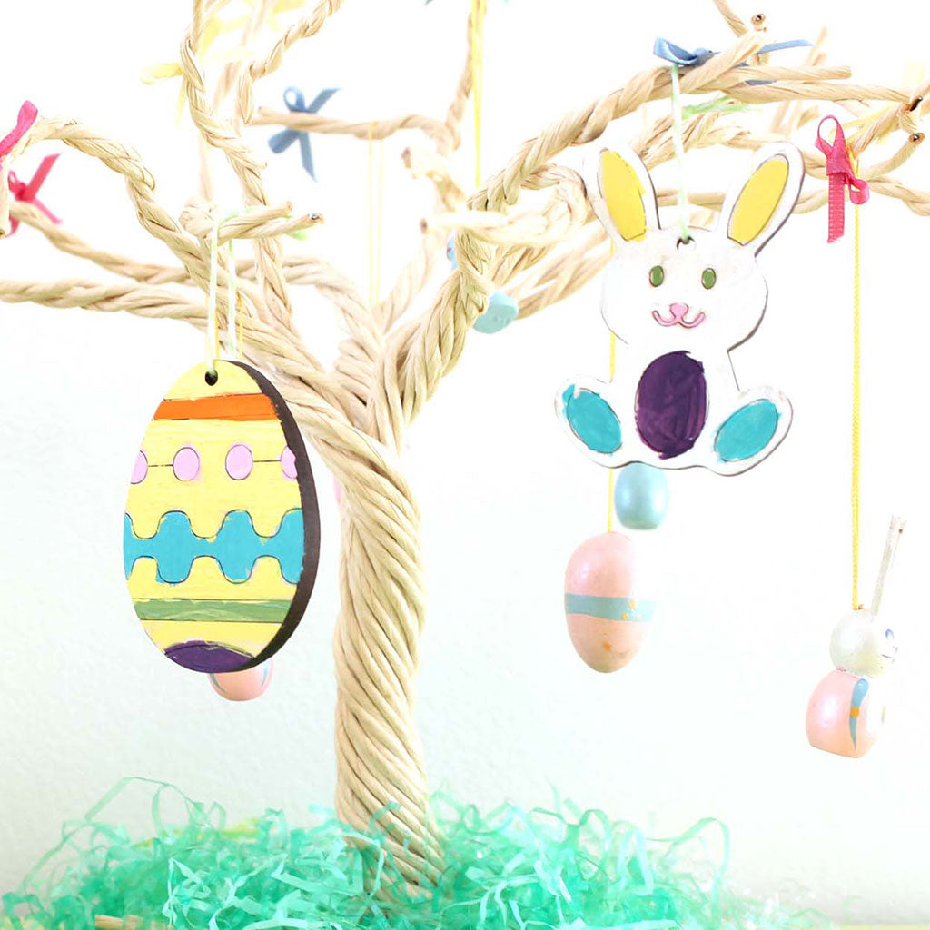 Paint your own Easter ornaments spring craft for kids