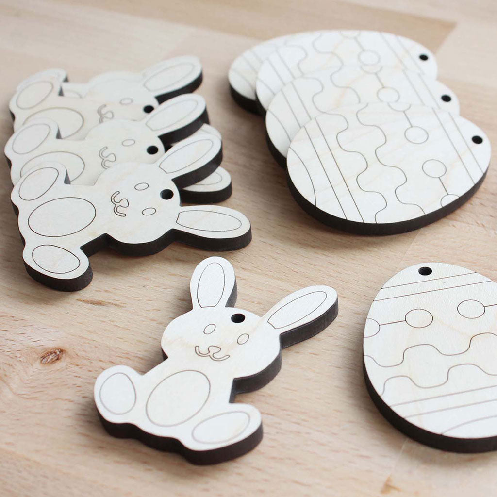Paint your own Easter ornaments spring craft for kids