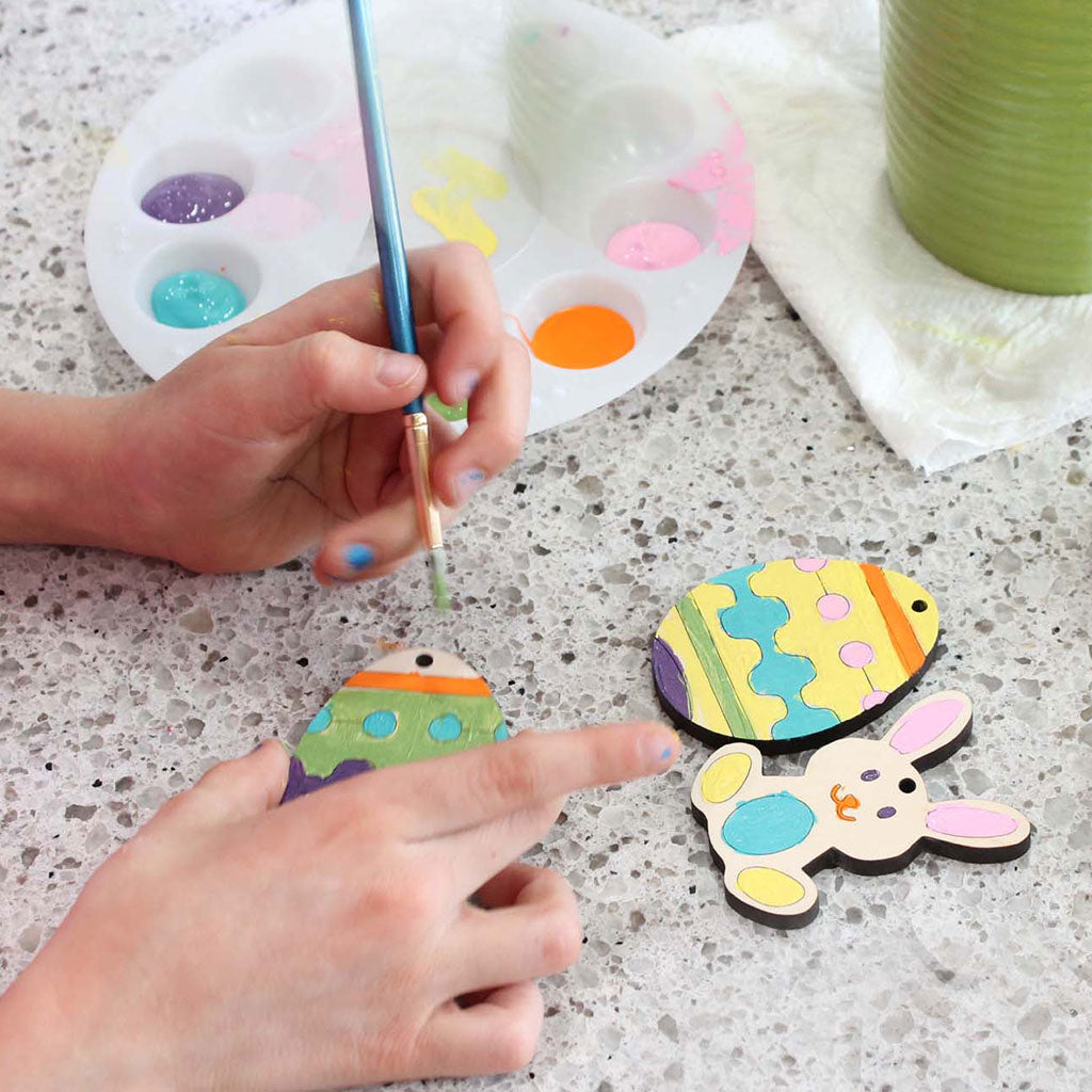 Paint your own Easter ornaments spring craft for kids
