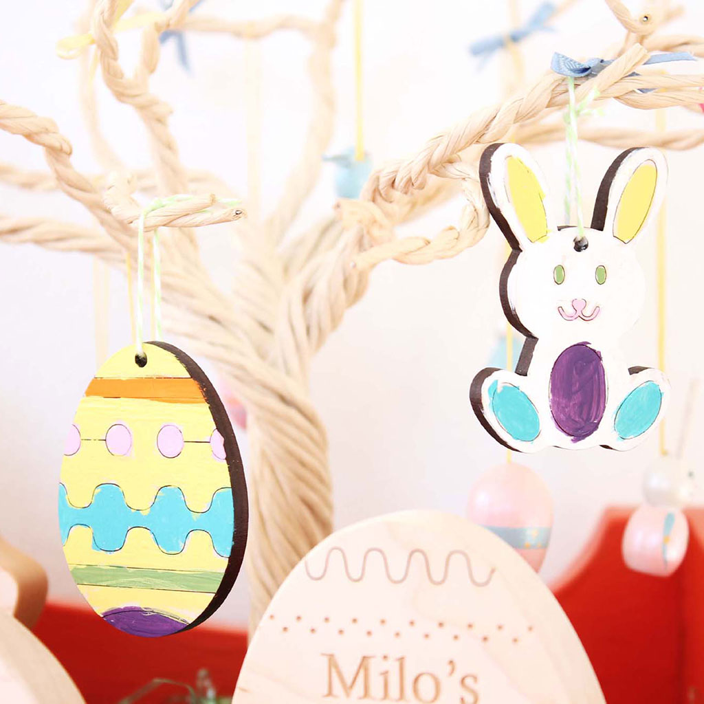 Paint your own Easter ornaments spring craft for kids