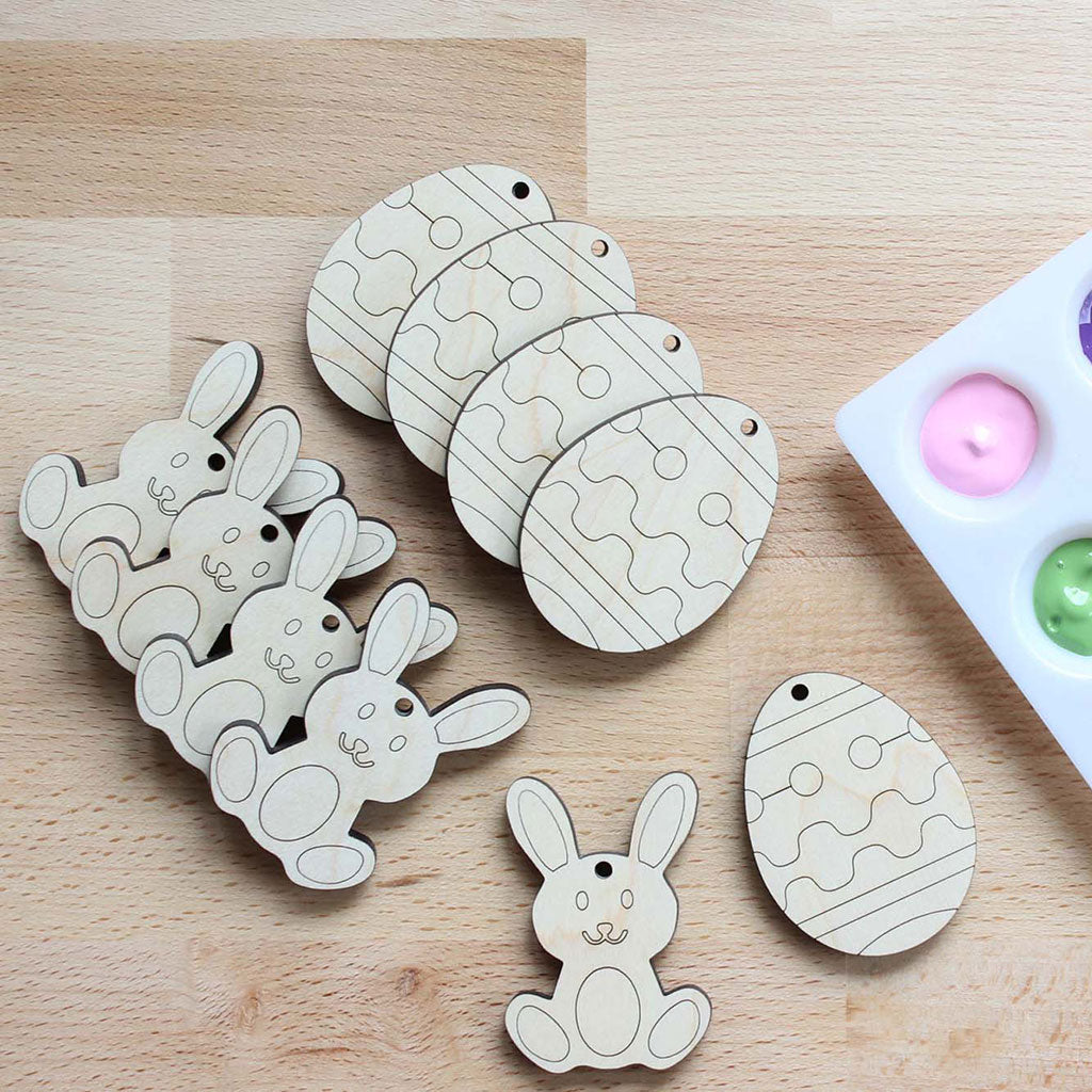 Paint your own Easter ornaments spring craft for kids