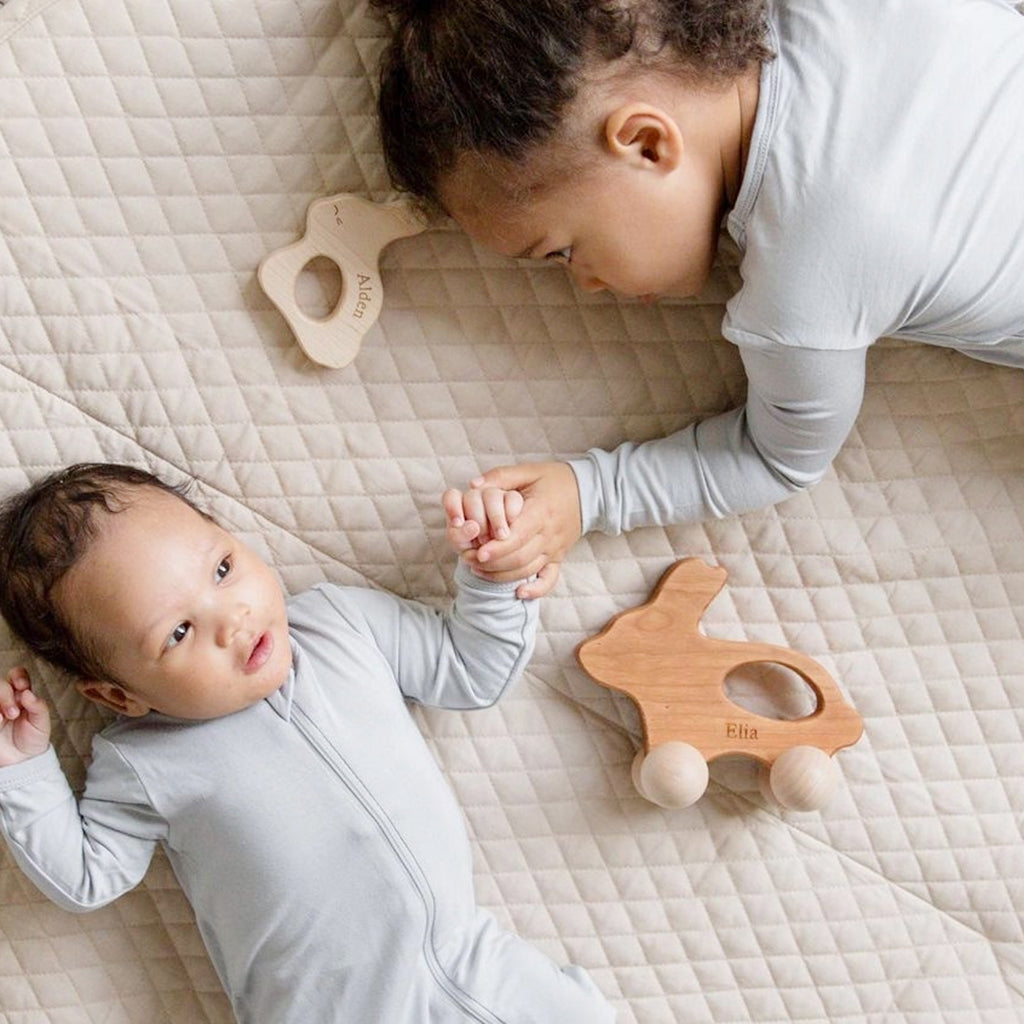 wooden toy bunny - push toy for toddlers