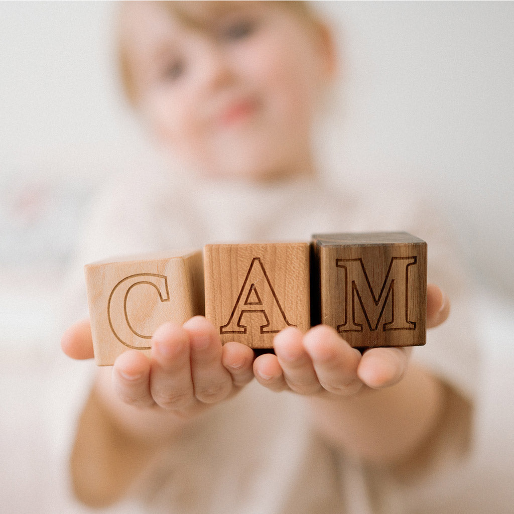 wooden name blocks personalized baby letter blocks nursery decor newborn gift