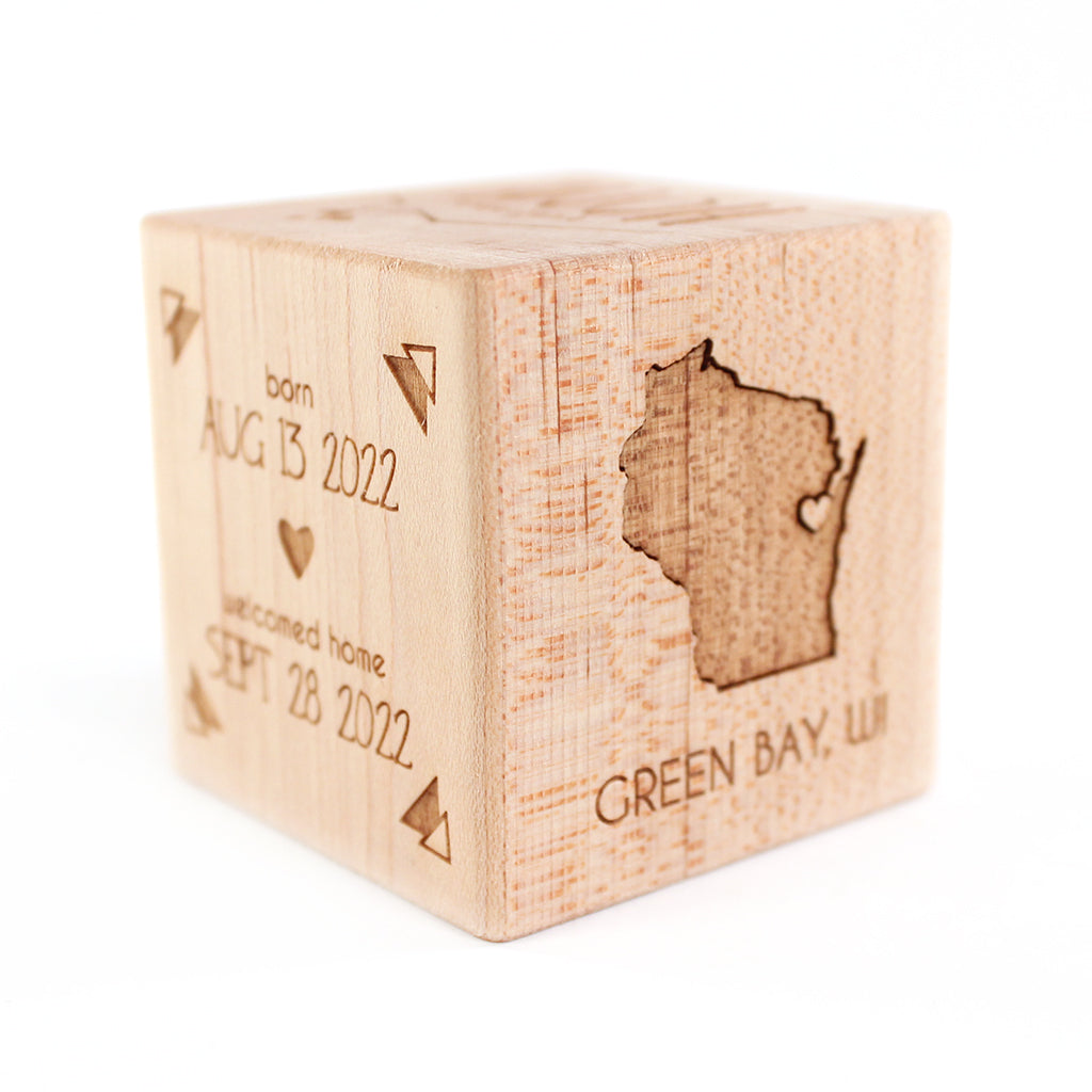 personalized adoption keepsake wooden block ideas for adoption gift
