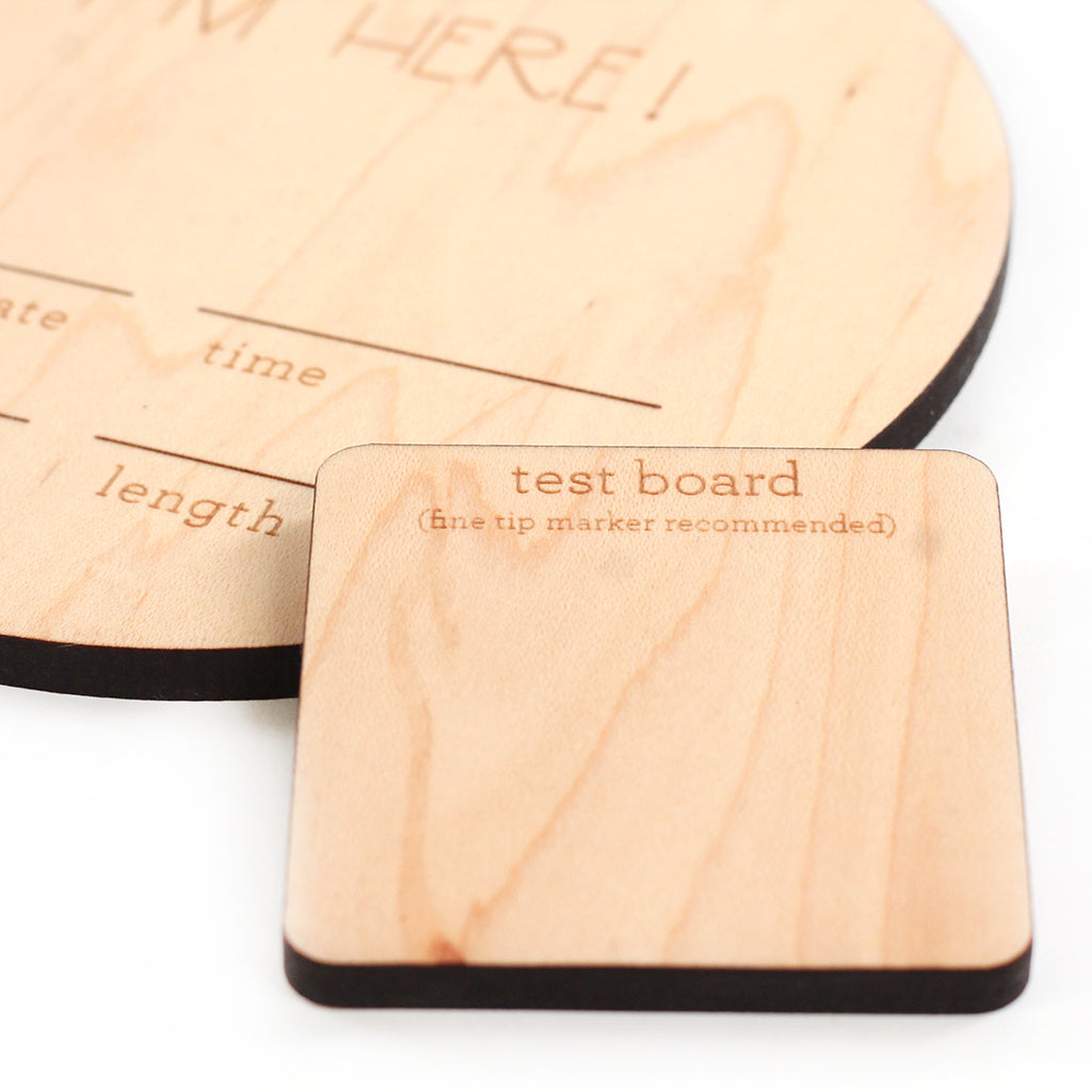 wooden birth announcement sign for newborn baby announcement