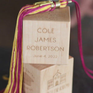 Keepsake High School Graduation Block personalized gift for senior graduate graduating high schooler