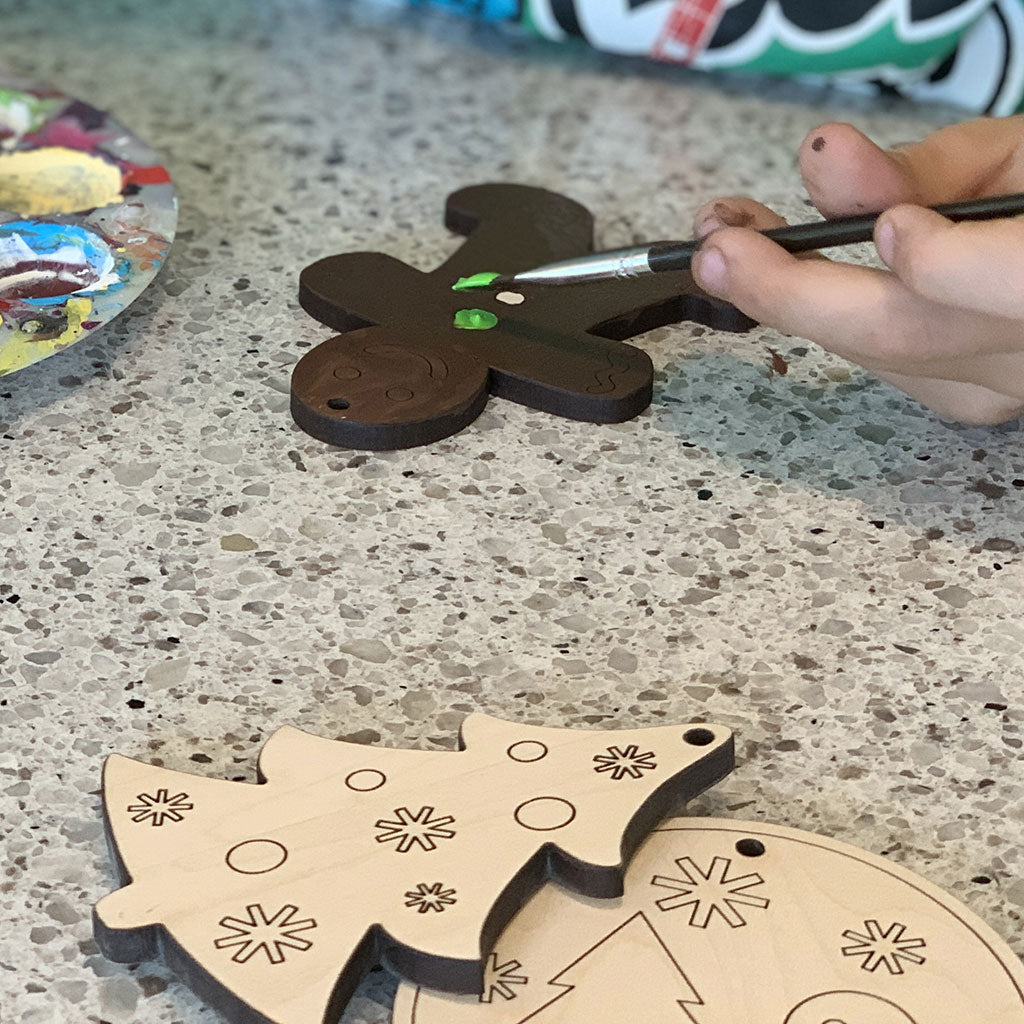 Color Your Own Christmas Ornaments holiday craft for kids handmade gift idea