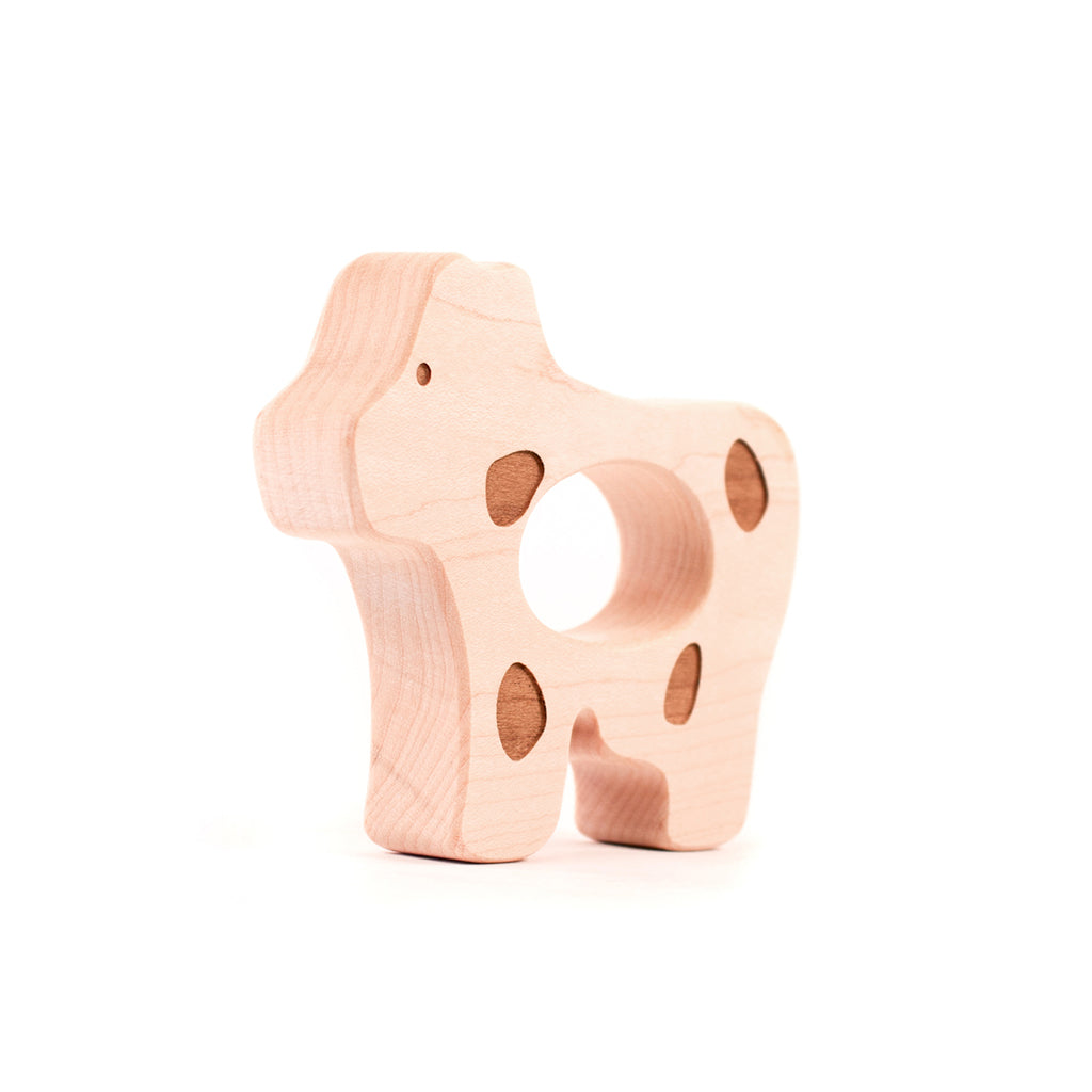 wood teether for baby natural teething pain relief unique newborn gifts