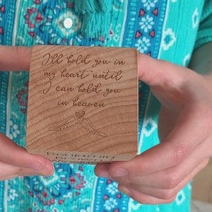 keepsake memorial block baby loss gift for grieving mother baby memorial miscarriage