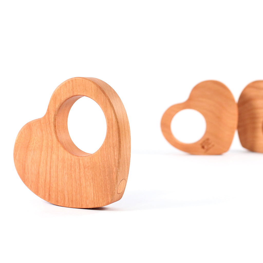 heart wooden rattles unique baby gifts