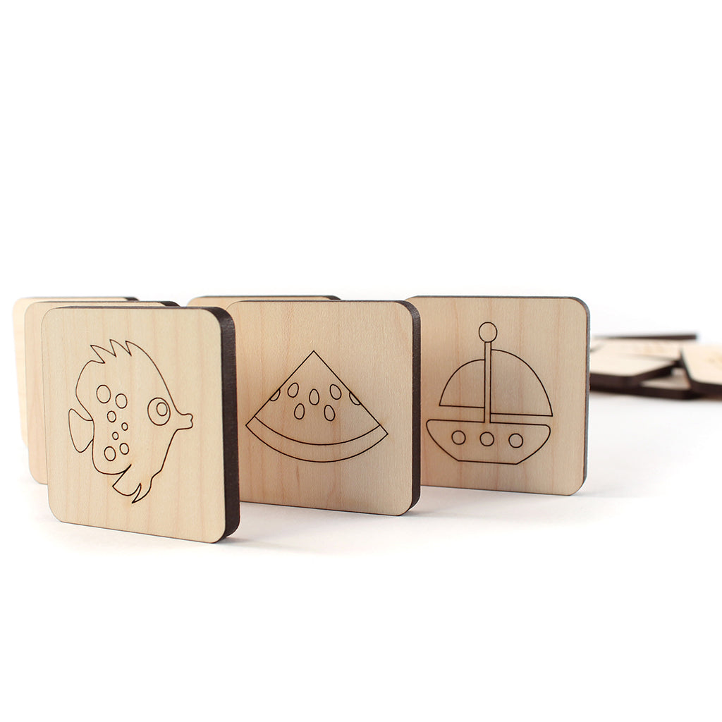 wooden memory game educational wood toy for kids