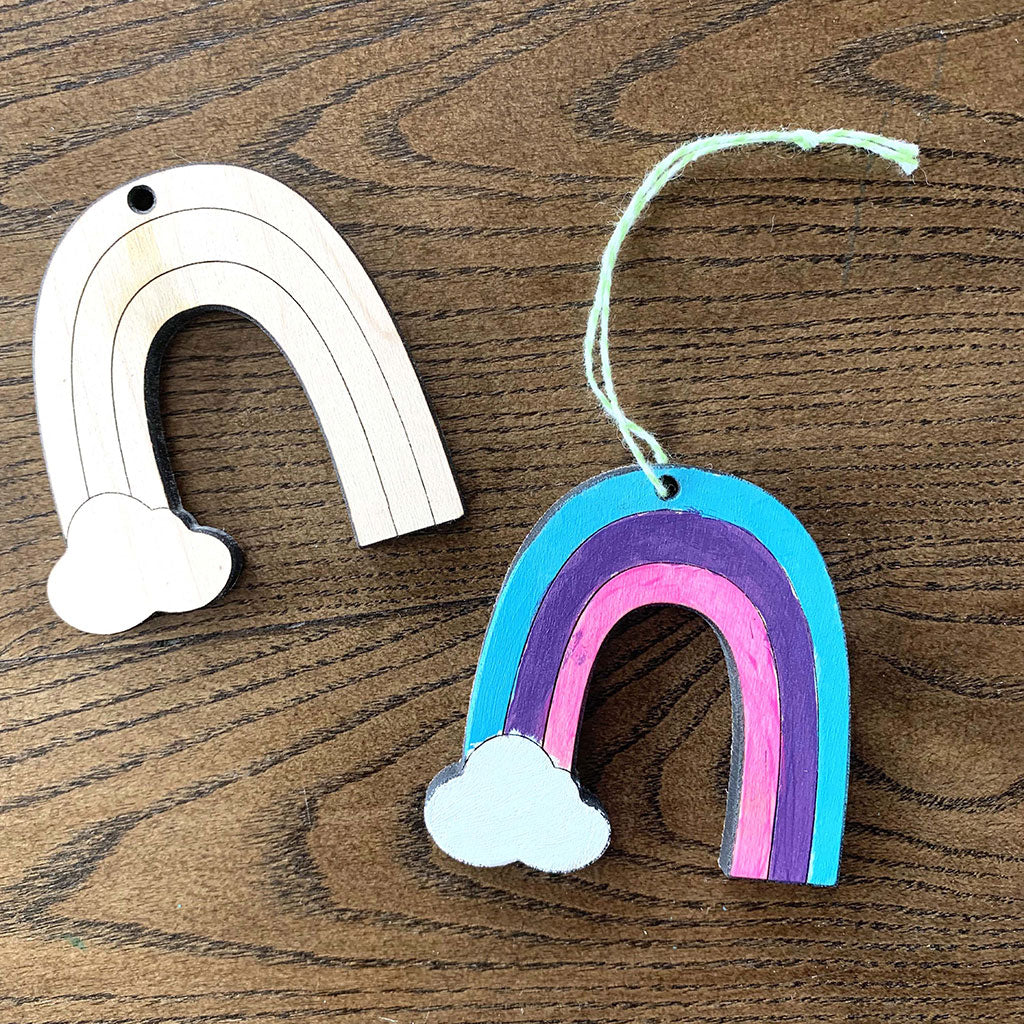 wooden craft activity for kids color your own cheer up charms