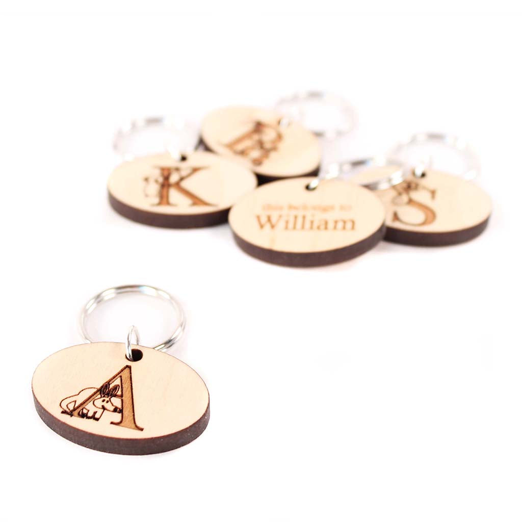 personalized zipper pull charms for kids backpack jacket ID label
