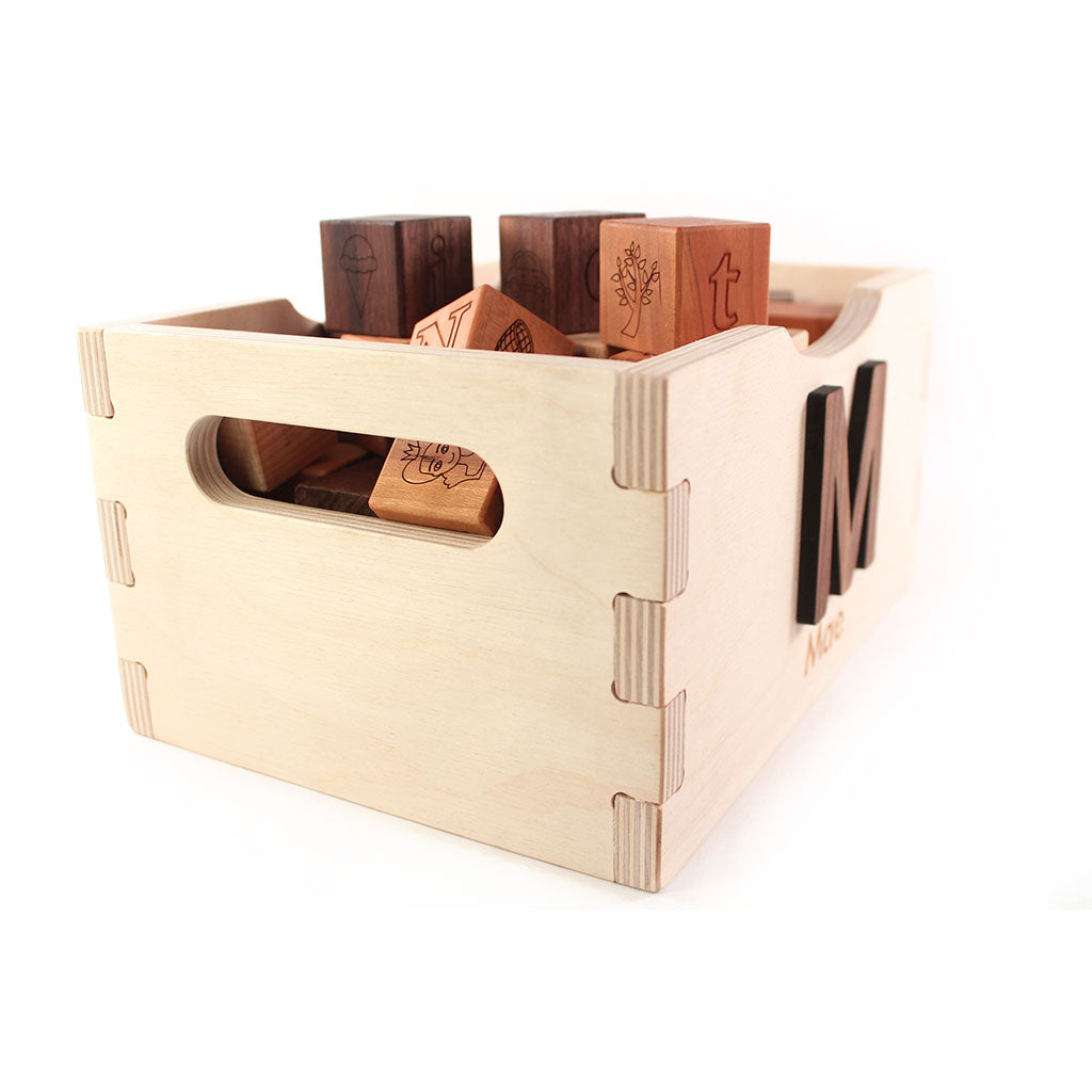 wood blocks for kids wooden toy crate new baby gift