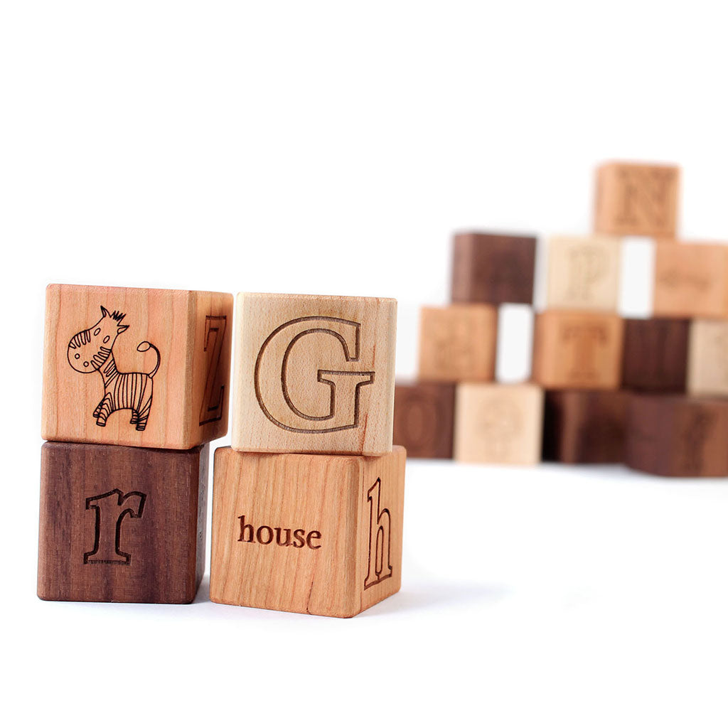 wooden picture alphabet blocks wood blocks for kids