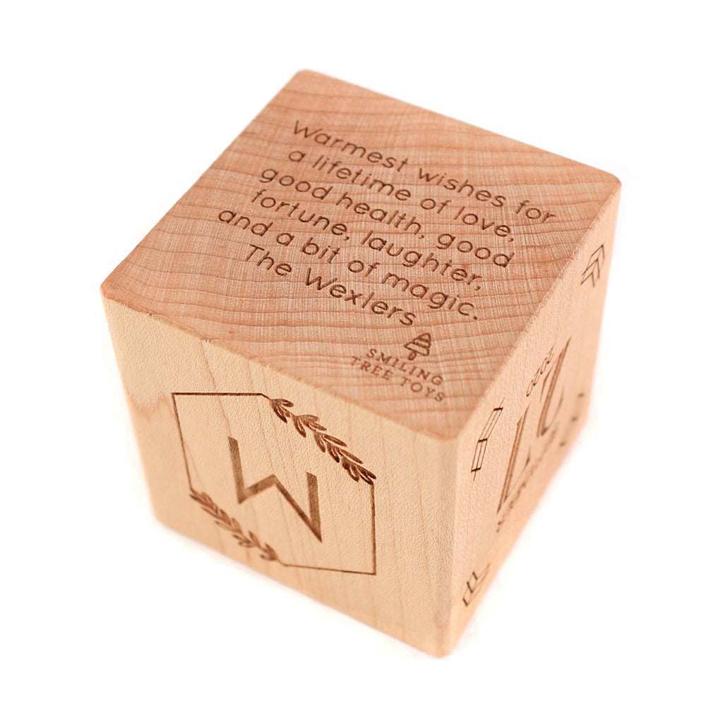 unique wedding gift ideas keepsake block wooden wedding gifts newlywed Smiling Tree Toys