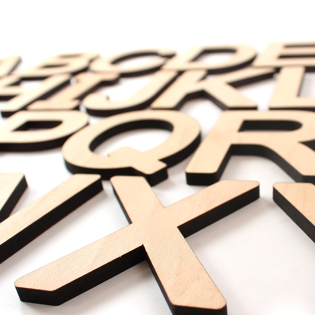 uppercase wooden alphabet letters educational toy for toddler montessori moveable alphabet