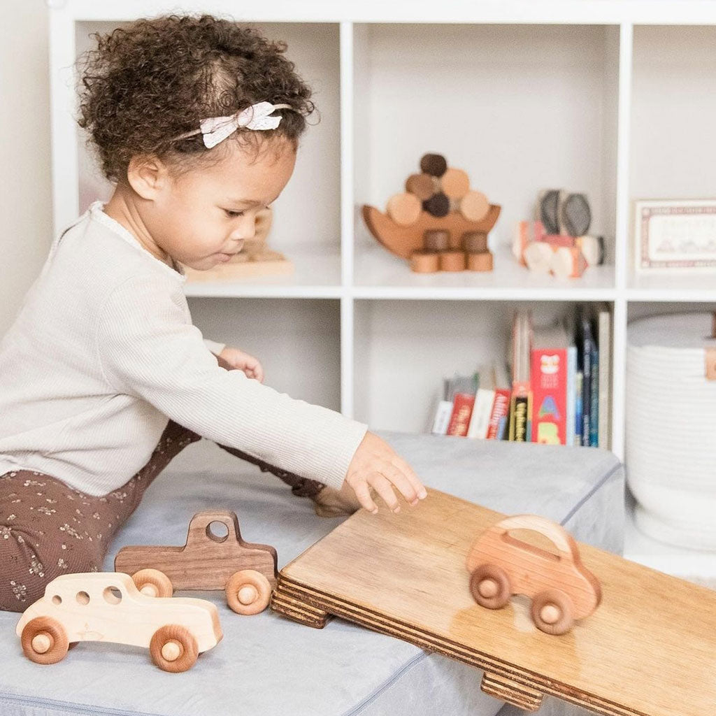 personalized wooden toy car and toy trucks for kids gifts for toddlers first birthday